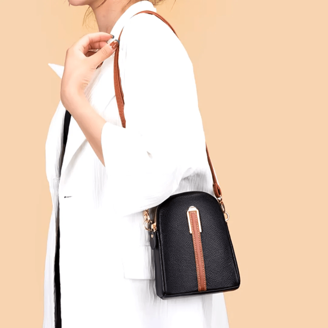 Bolsa de Ombro Fendy Original: Feita em Couro Bolsa Ombro MRL-172 Miralleve