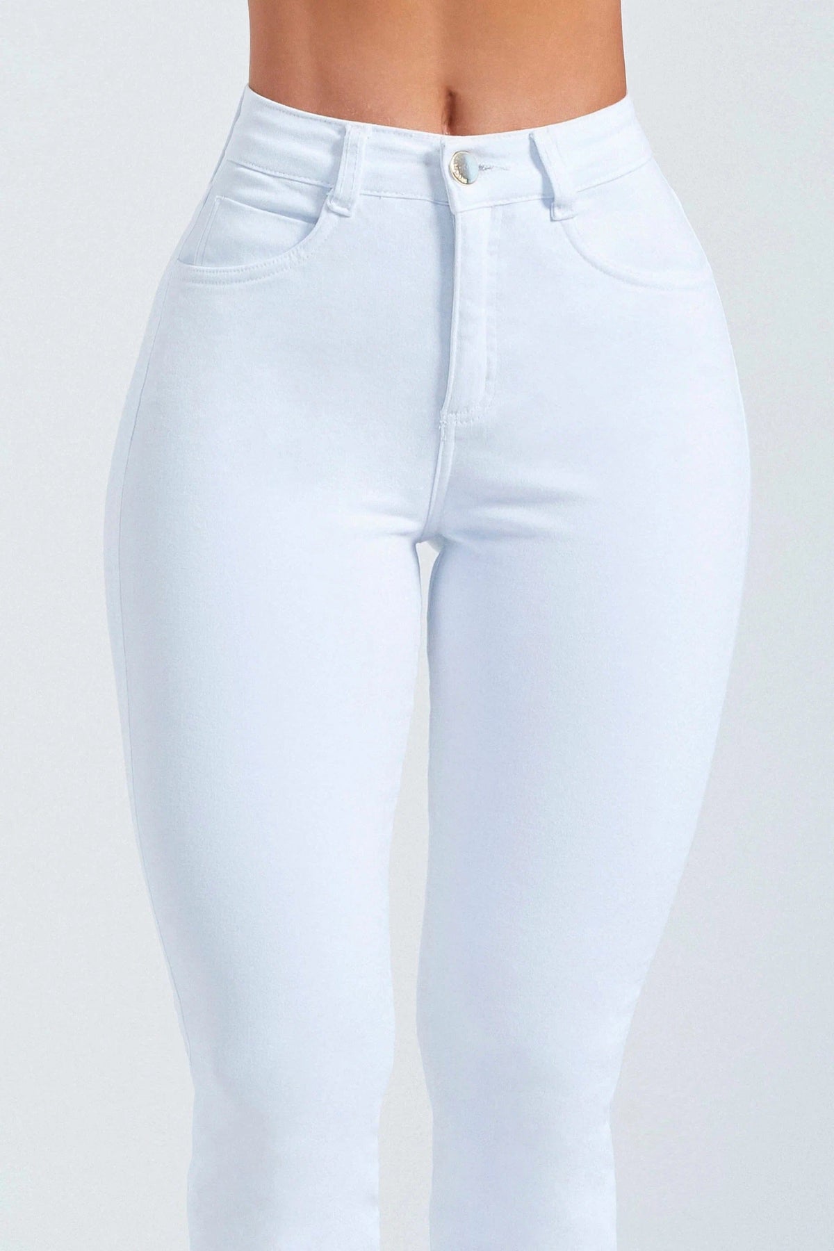 Calça Jeans Modeladora Milagrosa Reta Cós Alto Calça Jeans MRL-126 Miralleve