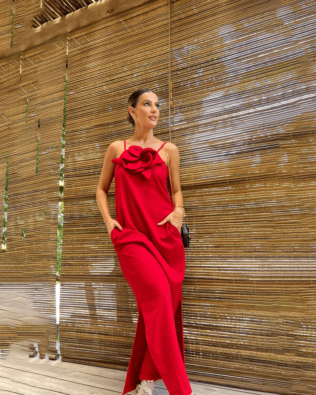 Vestido Flower Vestido Flower MRL-179 Miralleve P Vermelho