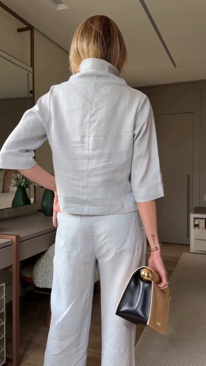 Conjunto 100% Linho Look Conjunto 100% Linho Miralleve