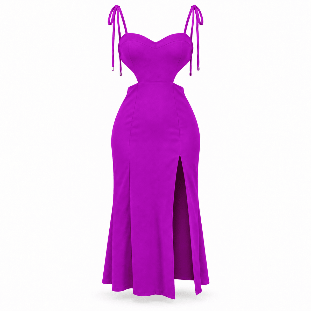 Vestido Catarina violeta em fundo branco