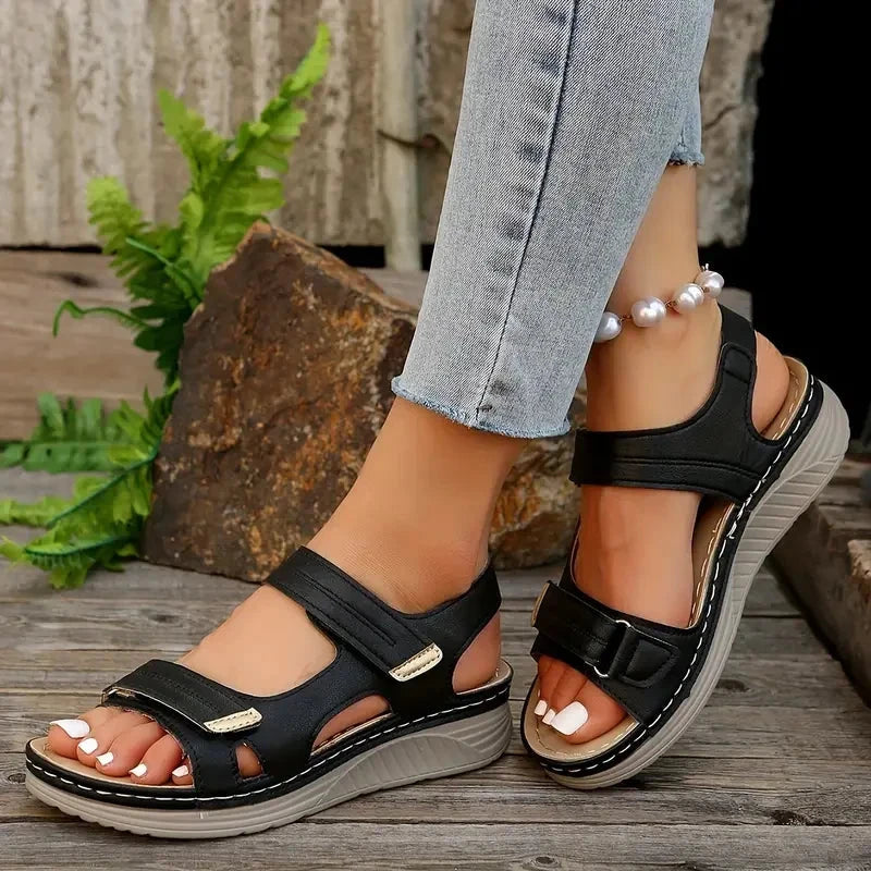 Queima de Estoque - Sandália Ortopédica Conforto Flex Sandália Ortopédica MRL-195 Miralleve