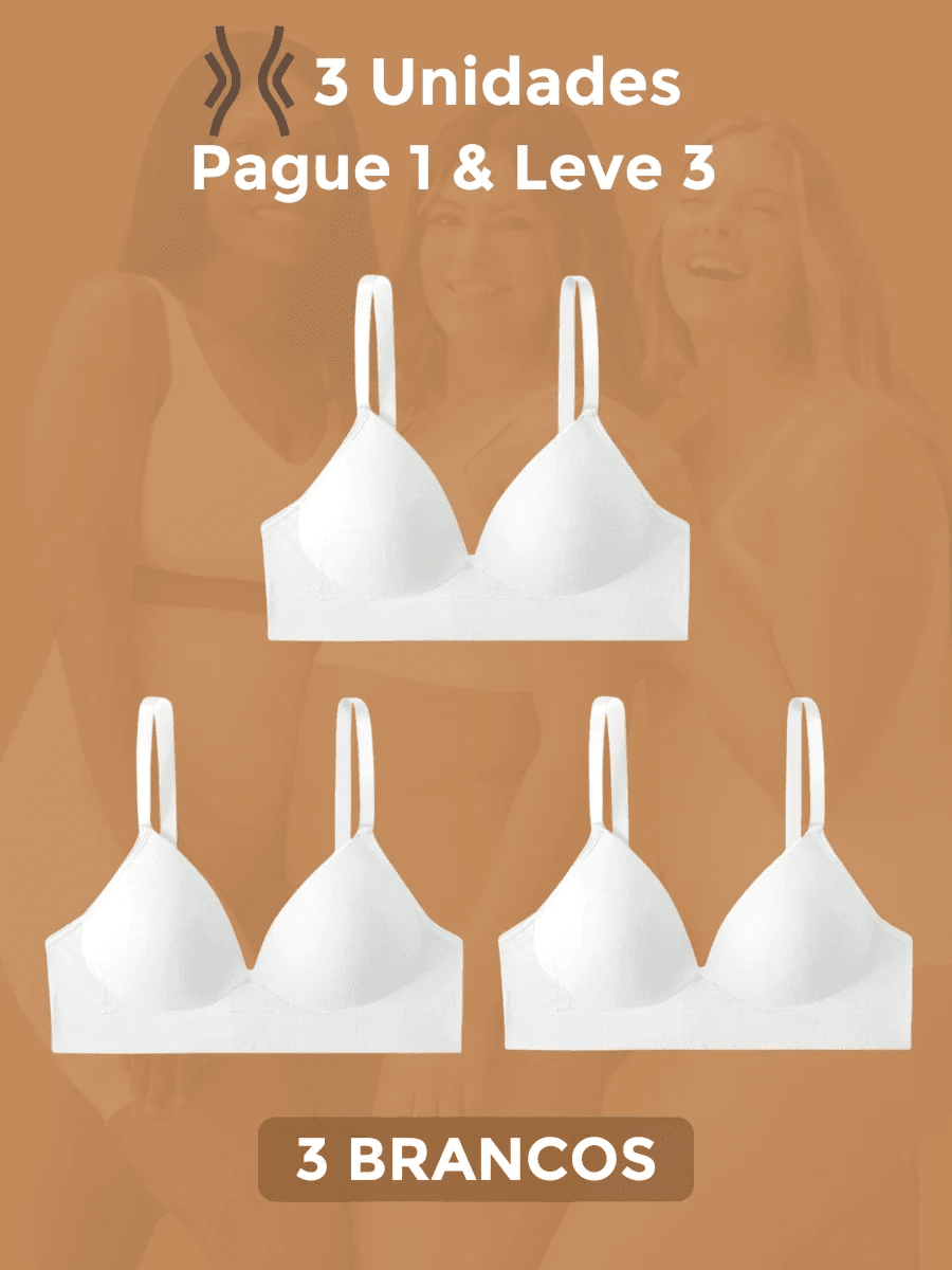 Sutiã Modelador Libelle (Compre 1 Leve 3) Sutiã Modelador MRL-045 Miralleve