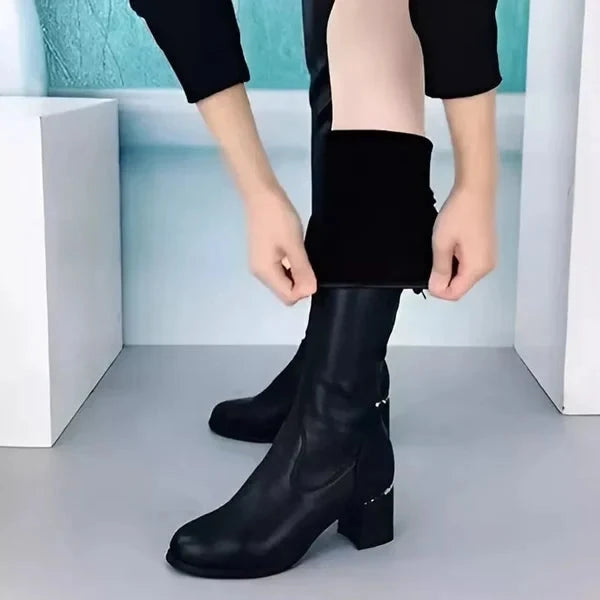 Bota Couro Larissa 2 em 1 - Cano Longo ou Médio Bota Couro MRL-087 Miralleve 