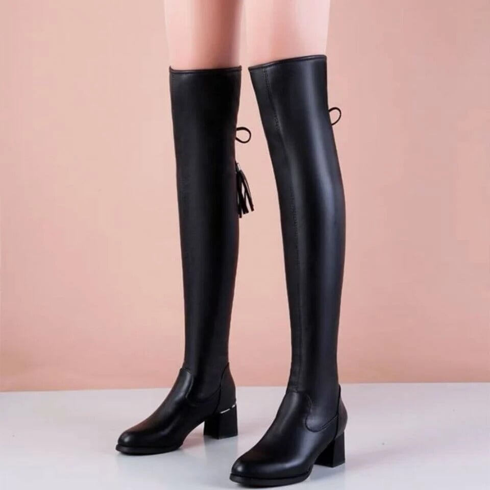 Bota Couro Larissa 2 em 1 - Cano Longo ou Médio Bota Couro MRL-087 Miralleve 