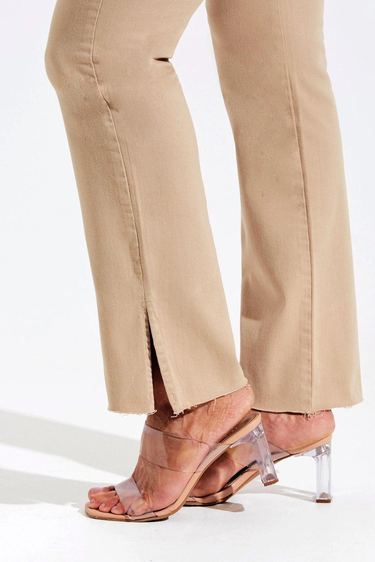 Calça Jeans Modeladora Nude Reta Cós Alto Calça Jeans MRL-127 Miralleve 