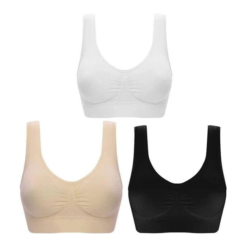 Sutiã Confort Milena - Queima de Estoque + Envio Grátis (Compre 1 Leve 3) Sutiã Confort MRL-059 Miralleve 3 Cores P (36 - 38) 