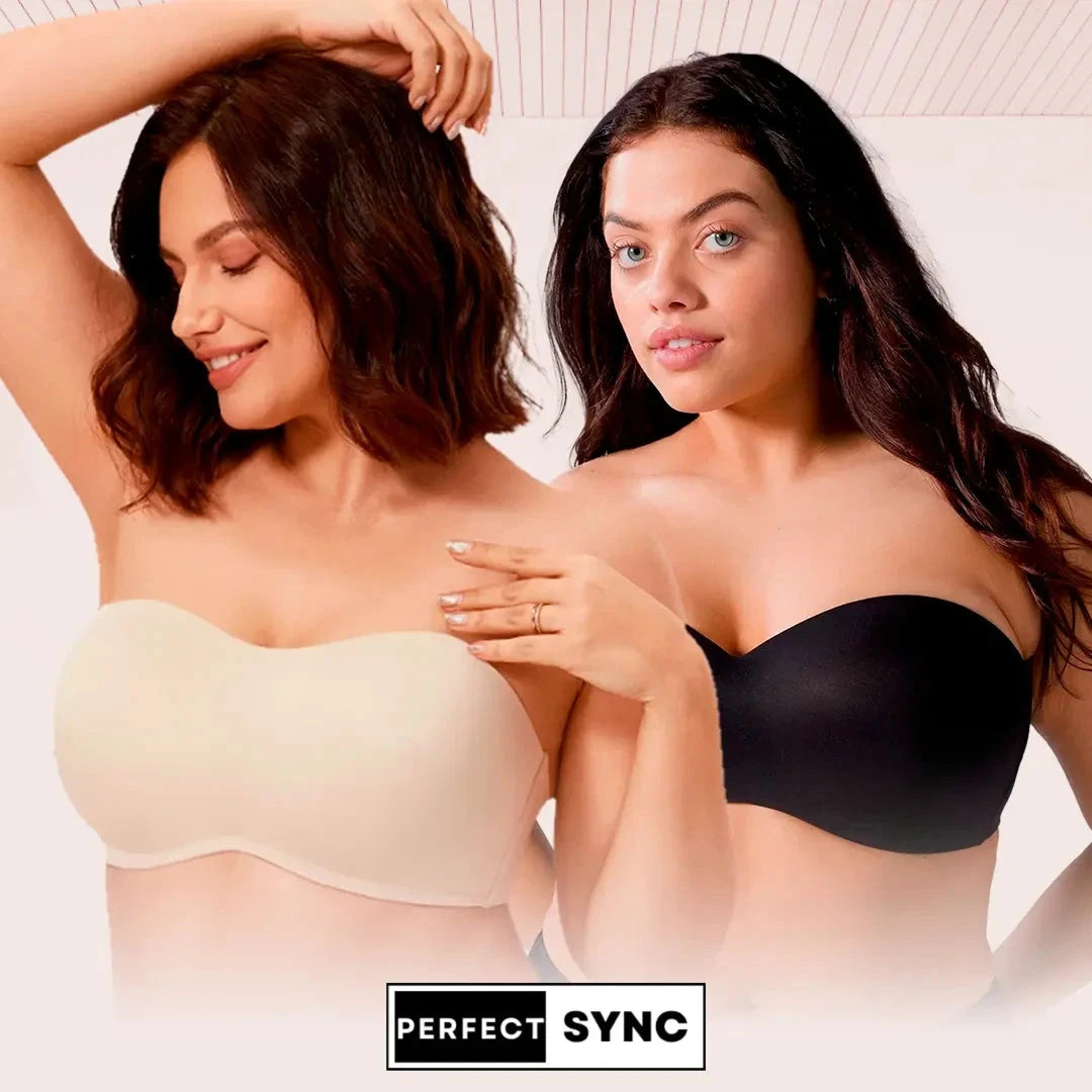 Sutiã Sync Comfort Tomara que Caia - Sustentação Perfeita Sem Alças - [COMPRE 1 LEVE 2] Sutiã Sync MRL-023 Miralleve Preto + Nude 40 