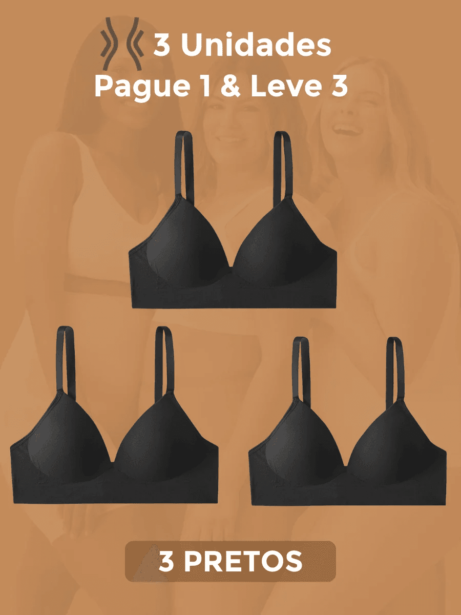 Sutiã Modelador Libelle (Compre 1 Leve 3) Sutiã Modelador MRL-045 Miralleve 