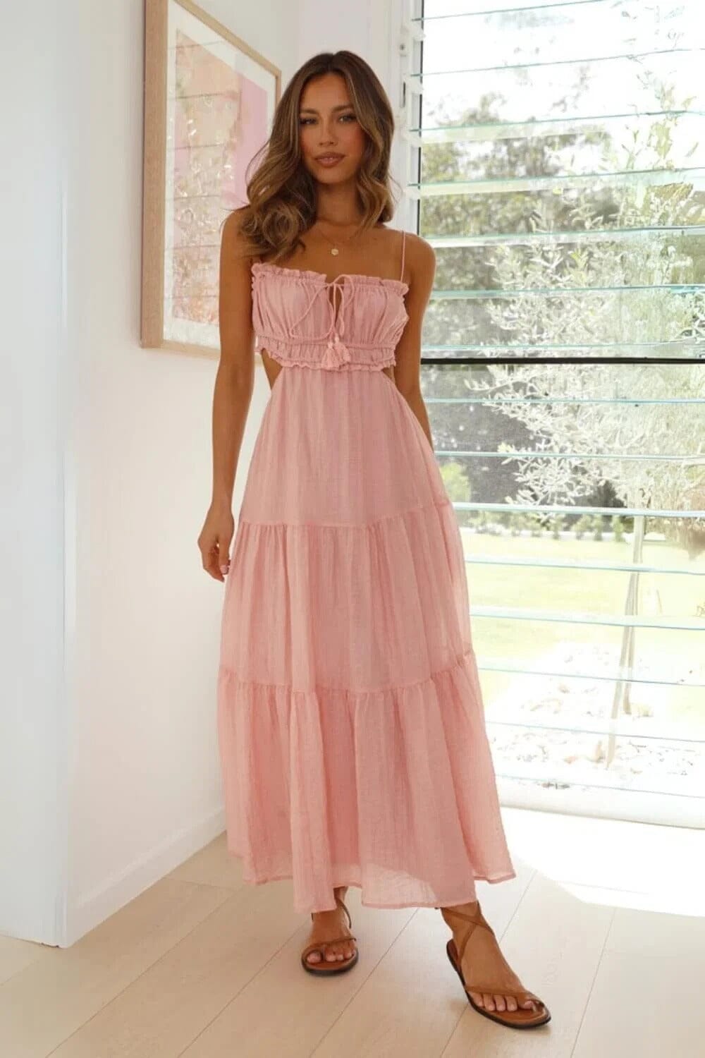 Vestido Midi Pauline Vestido Midi MRL-107 Miralleve Coral PP 